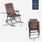 Best Choice Products Folding Outdoor Zero Gravity Rocking Lounge Chair w/ Headrest Pillow